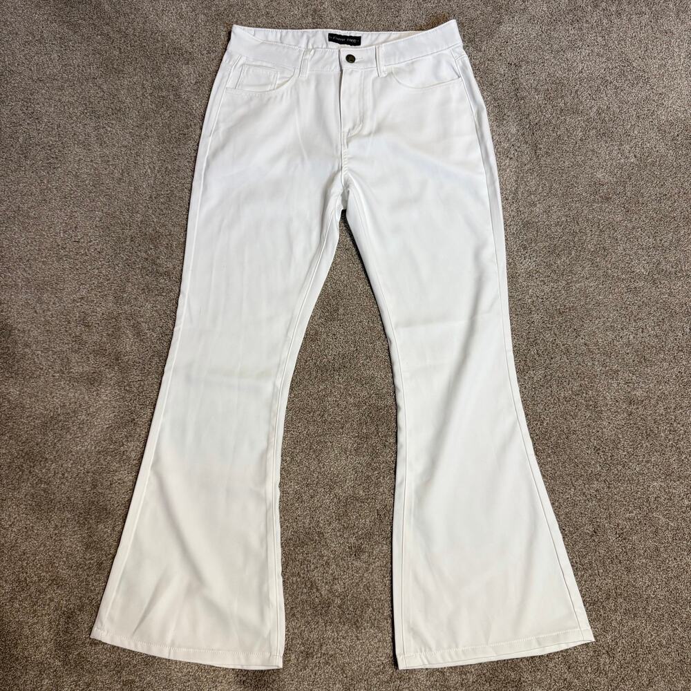 White Bell Bottom Pants “Vintage Pants” Men’s Size Small 70’s Disco